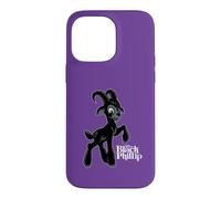 Creepy Cartoon Black Phillip Goat - Witchcore Dark Humor Case for iPhone 14 Pro Max