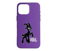 Creepy Cartoon Black Phillip Goat - Witchcore Dark Humor Case for iPhone 16 Pro Max