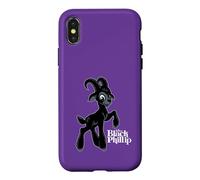 Creepy Cartoon Black Phillip Goat - Witchcore Dark Humor Case for iPhone X/XS