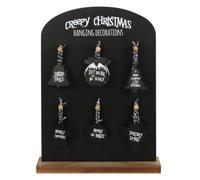 Creepy Christmas Hanging Signs Set - 36 Spooky Holiday Decorations