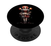 Creepy Clown Costume with Balloons PopSockets Adhesive PopGrip