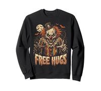 Creepy Clown Halloween Vintage Horror Circus Scary Spooky Sweatshirt