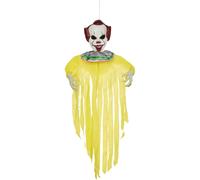 Creepy Clown Hanging Prop Smiffys Mustard One Size