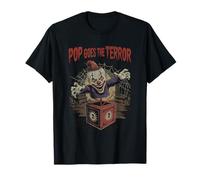 Creepy Clown Popping from Jack in The Box Scary Halloween T-Shirt