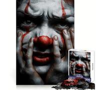 Creepy Clown Portrait Jigsaw 1000 Pieces for Teenagers Brain Exercise Clean Joint Home Activity Night Fun (50x75cm)