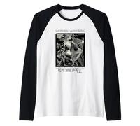 Creepy Clowns Shattered Glass Horror Raglan Baseball Tee