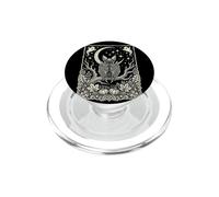 Creepy Cute Bat Crescent Moon Halloween Theme Art PopSockets PopGrip for MagSafe