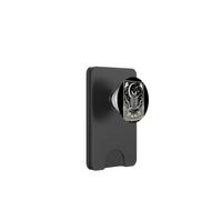 Creepy Cute Bat Crescent Moon Halloween Theme Art PopSockets PopWallet for MagSafe