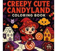 Creepy Cute Candyland Coloring Book for Kids Ages 3-7 - Fun Spooky Sweet Designs - 50 Pages: A delightful mix of creepy-cute characters and ... to spark creativity without bleed-through.