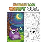 Creepy Cute Coloring Book: Spooky and Adorable Pages to Color 8.5x11 in - 25 coloring pages
