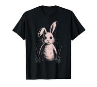 Creepy Cute Goth Rabbit Horror Bunny Sketch Alt Grunge Evil T-Shirt