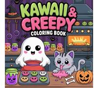 Creepy Cute Kawaii Coloring Book for Teens and Adults: 50 Adorable Spooky Pages with Pastel Halloween, Chibi Ghosts, Gothic Animals, and Cute Horror Art for Stress Relief and Fun (Fall)