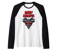 Creepy Cute Merry Krampus - Tis The Season to Be Spooky Raglan Baseball Tee