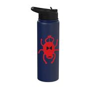 Creepy Cute Red Spider Halloween Black Widow Arachnid Stainless Steel Insulated Water Bottle