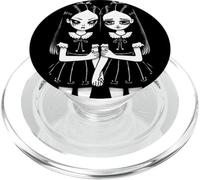 Creepy Cute Revenge And Sorrow Sister Twins Lurk In The Dark PopSockets PopGrip for MagSafe