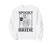 Creepy Cute Skeleton Spooky Bride Wedding Halloween Party Sweatshirt