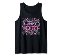 Creepy Cute: Spooky Kawaii Halloween Charm for Pastel Goths Tank Top, Men, Black, M