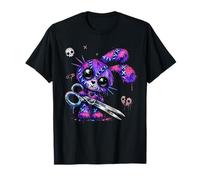 Creepy Cute Stitched Bunny Pastel Goth Girl Emo Gothic Bunny T-Shirt