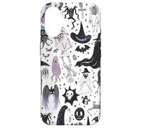 Creepy Cute witchy Motifs Spooky Doodle Stars Bats Wiccan Case for iPhone 17