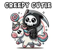 Creepy Cutie: Gothic world coloring bold and easy Horror Spooky Creatures for Stress Relief & Relaxation, Showcasing a delightful blend of creepy and ... (Spooky Cutie Bold and Easy Coloring Books)