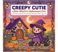 Creepy Cutie Little Witch's Halloween Eve: A Kawaii Halloween Coloring Book for Kids Ages 4-8 | 40 Magical Witch, Potion & Pumpkin Patch Scenes
