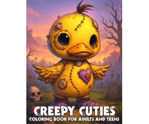 Creepy Cuties Coloring Book: Patchwork Baby Monster Coloring Pages with Tiny Franken-Critters, Dark Kawaii Style, and Cute Gothic Creatures for Teens and Adults