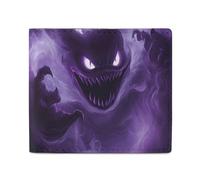Creepy Dark Entity Bifold Wallets, Slim PU Card Wallet for Women Men with Money Pocket and ID Window