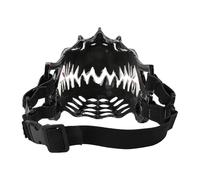 Creepy Dog Costume with Large Teeth - Hilarious Halloween Pet Muzzle, Scary Canine Prop | Realistic Werewolf Dog, Anti-Bite Dress-Up Accessory for Spooky Themed Parties Accessory Equipment