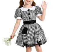 Creepy Doll Costume for Kids Cosplay Outfit Holiday Clothes | Little Girls Broken Doll Halloween Costume for Role Play Holiday Photography Stage Performance Cosplay