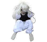 Creepy Doll, Trembling Crying Ghost Haunted Doll with Voice Control, Scary Halloween Dolls for Haunted Houses Carnival Halloween Prop