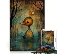 Creepy Duck in The Woods 1000 Pieces Jigsaws Adults Puzzles Gifts Sharp Thinking Cozy Fun Fun Activity Game Night (38x52cm)