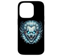 Creepy Evil Clown Glowing Blue Eyes Case for iPhone 14 Pro