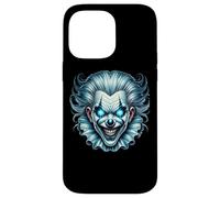 Creepy Evil Clown Glowing Blue Eyes Case for iPhone 14 Pro Max
