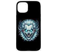 Creepy Evil Clown Glowing Blue Eyes Case for iPhone 15 Plus