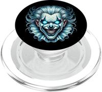 Creepy Evil Clown Glowing Blue Eyes PopSockets PopGrip for MagSafe
