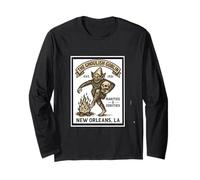 Creepy Ghoulish Goblin Monster Store New Orleans LA Graphic Long Sleeve T-Shirt