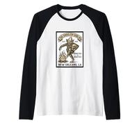 Creepy Ghoulish Goblin Monster Store New Orleans LA Graphic Raglan Baseball Tee