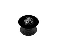 Creepy Goth Alligator, Horror Crocodile, Weirdcore Alligator PopSockets Adhesive PopGrip