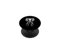 Creepy Goth Elephant, Horror Elephant, Weirdcore Elephant PopSockets Adhesive PopGrip