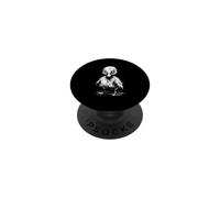 Creepy Goth Fledgling, Horror Duck, Weirdcore Duck PopSockets Adhesive PopGrip