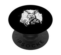 Creepy Goth Rabbit, Horror Bunny, Weirdcore Rabbit PopSockets Adhesive PopGrip