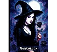 Creepy Goth Young Witch Sketchbook: Personal Artist Book for Drawing Sketching Doodling | Kids Teens Adults Appropriate