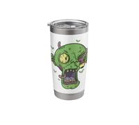 Creepy Halloween Head with Worms Stainless Steel Insulated Tumbler