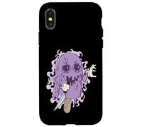 creepy Ice Cream on a Stick with Knife Case for iPhone X/XS