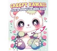 Creepy Kawaii Coloring Book: Cute and Spooky Coloring Pages Including Monsters, Dolls, Creatures, and More for Relaxation and Stress Relief (Pastel Goth Coloring Series)