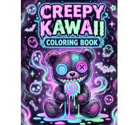 Creepy Kawaii Coloring Book: Spooky Cute Pastel Goth Monsters, Gothic Creatures, and Adorable Nightmares for Teens and Adults (40 Unique Designs for Stress Relief)