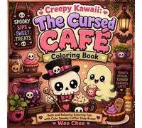Creepy Kawaii: The Cursed Café Coloring Book: Bold and Relaxing Coloring Fun with Cute Spooky Coffee Shop Brews