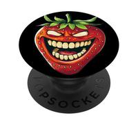 Creepy laughing Strawberry Costume for Man and Woman PopSockets Adhesive PopGrip