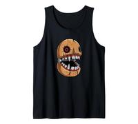 Creepy Mechanical Monster Mask Halloween Design Tank Top