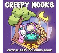Creepy Nooks: Adorable Halloween Coloring Book featuring Cozy Haunted Houses, Cute Spooky Friends, and Whimsical Autumn Vibes for Teens & Adults Relaxation